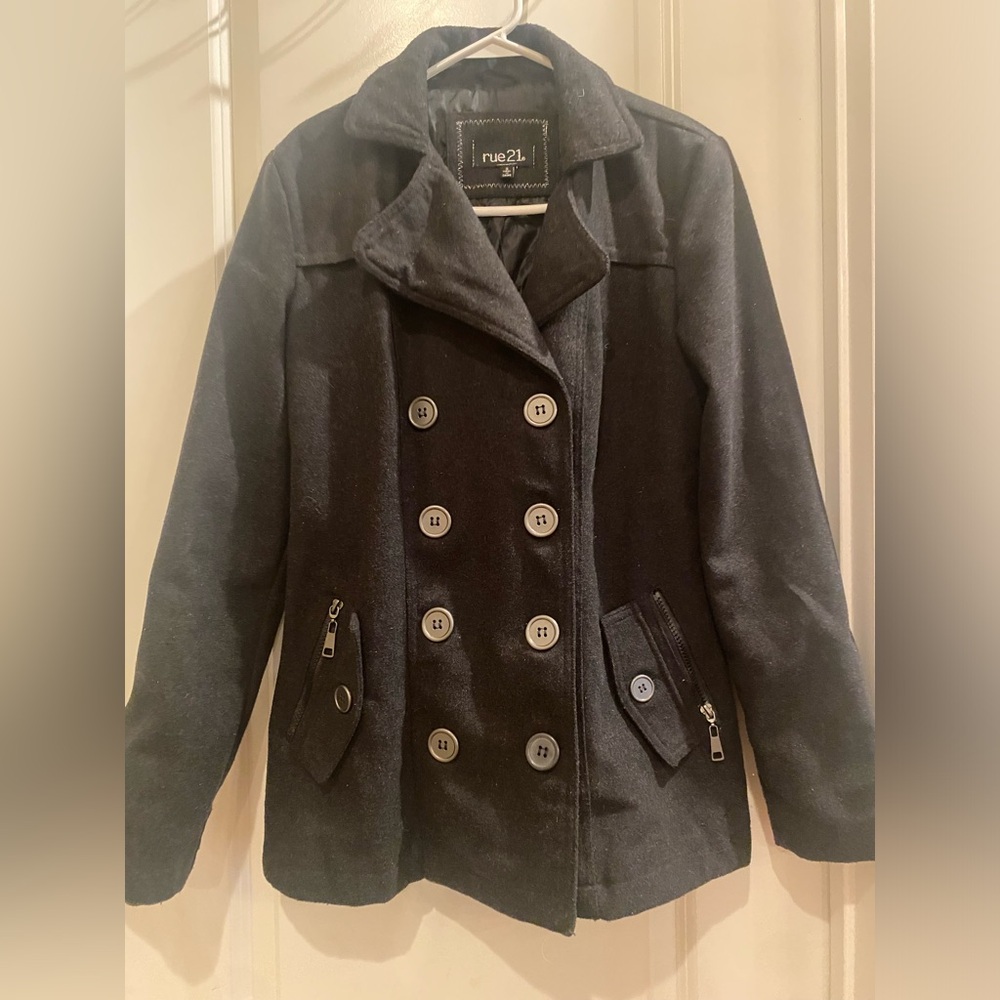 Dark Grey peacoat